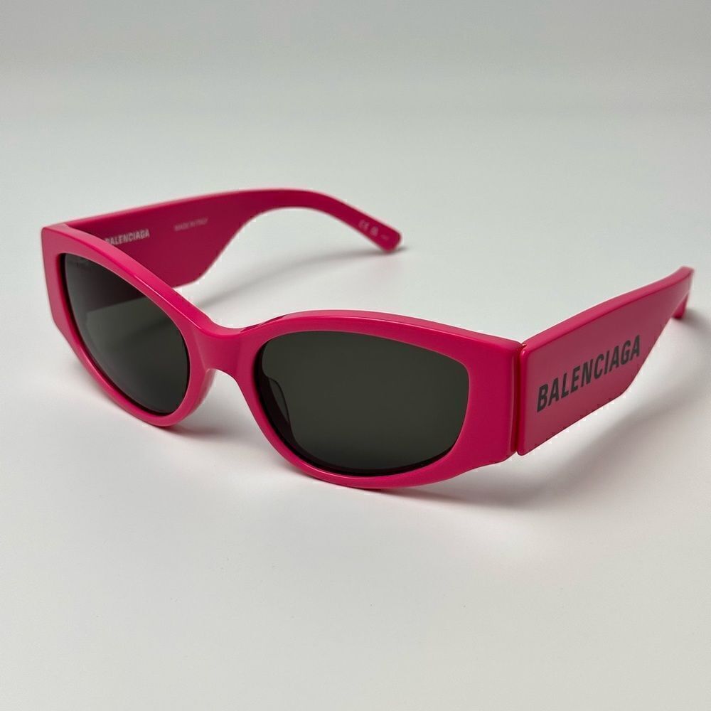 BALENCIAGA Sunglasses BB0258S 004 Fuchsia Grey Women  NEW